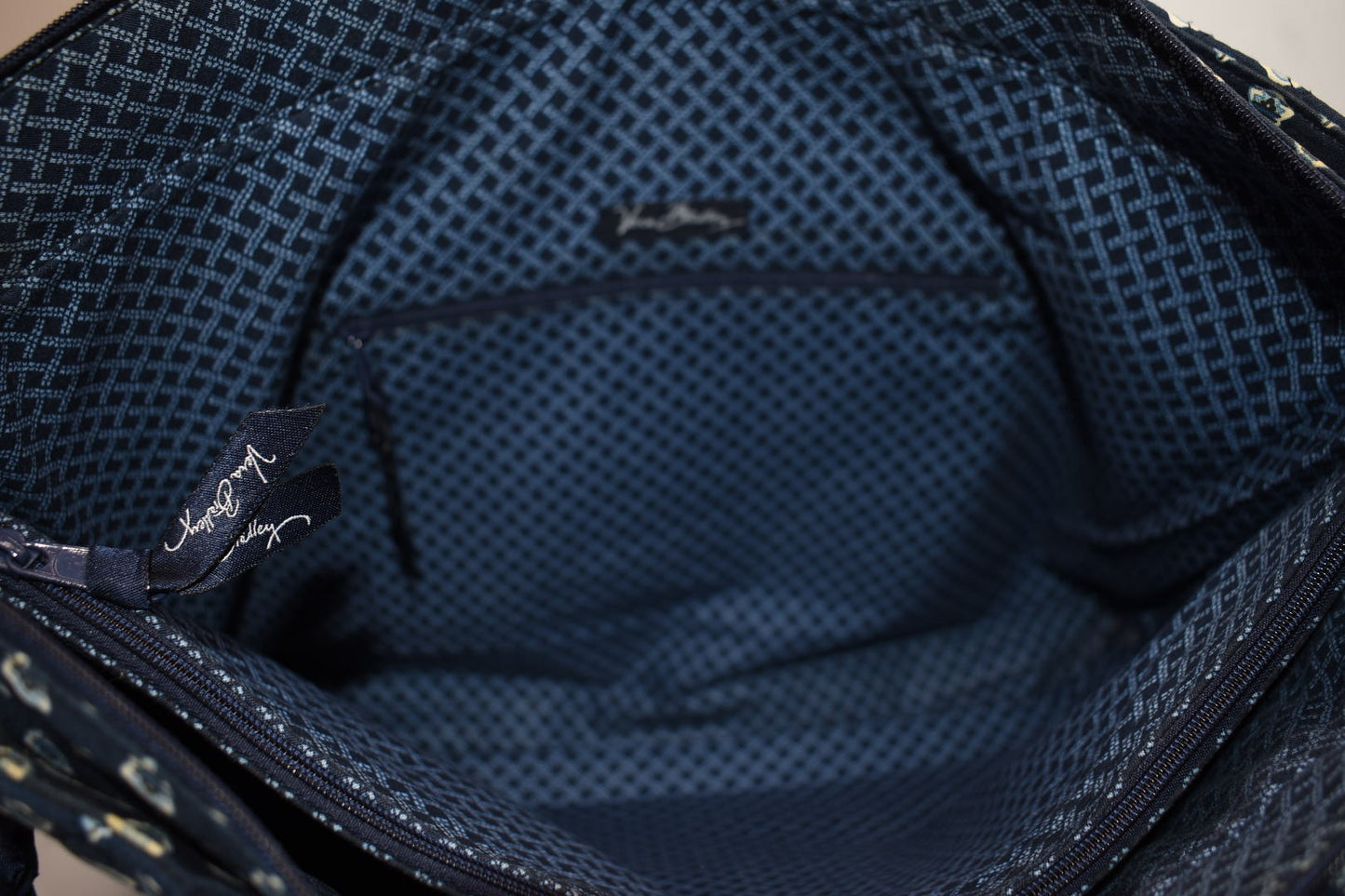 Vera Bradley Laptop /Work Tote Bag in "Nantucket Navy" Pattern