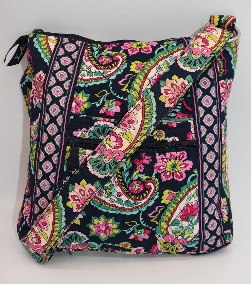 Vera Bradley Hipster Crossbody Bag "Petal Paisley" Pattern