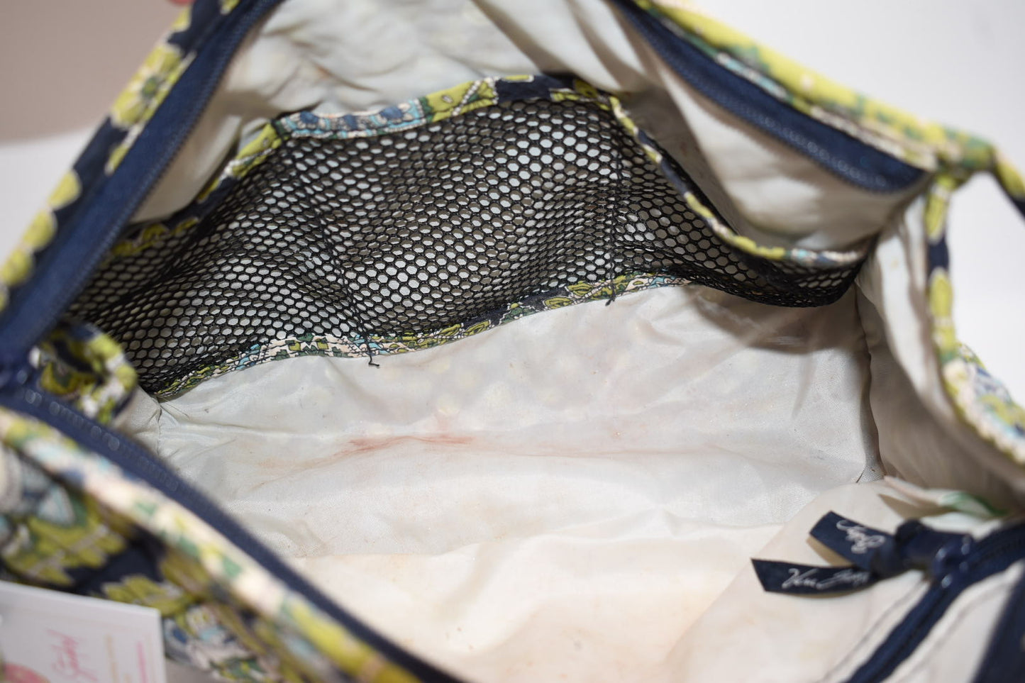 Vera Bradley Large Zip Cosmetic Bag in "Cambridge" Pattern