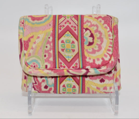 Vera Bradley Small Trifold Wallet in "Capri Melon" Pattern