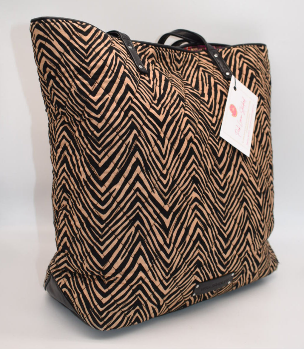 Vera Bradley Everyday Tote Bag in "Tiger Print" Pattern