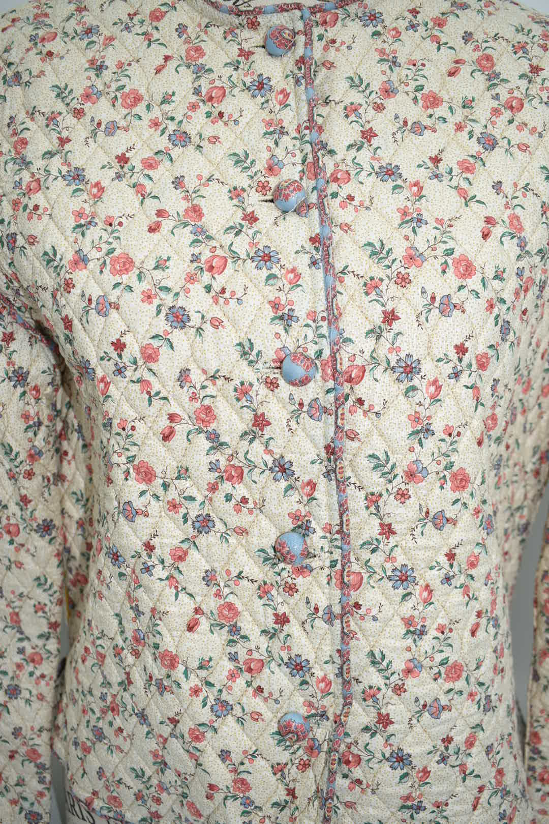 Vintage Vera Bradley Large Cropped Jacket in "Cream -1985" Pattern