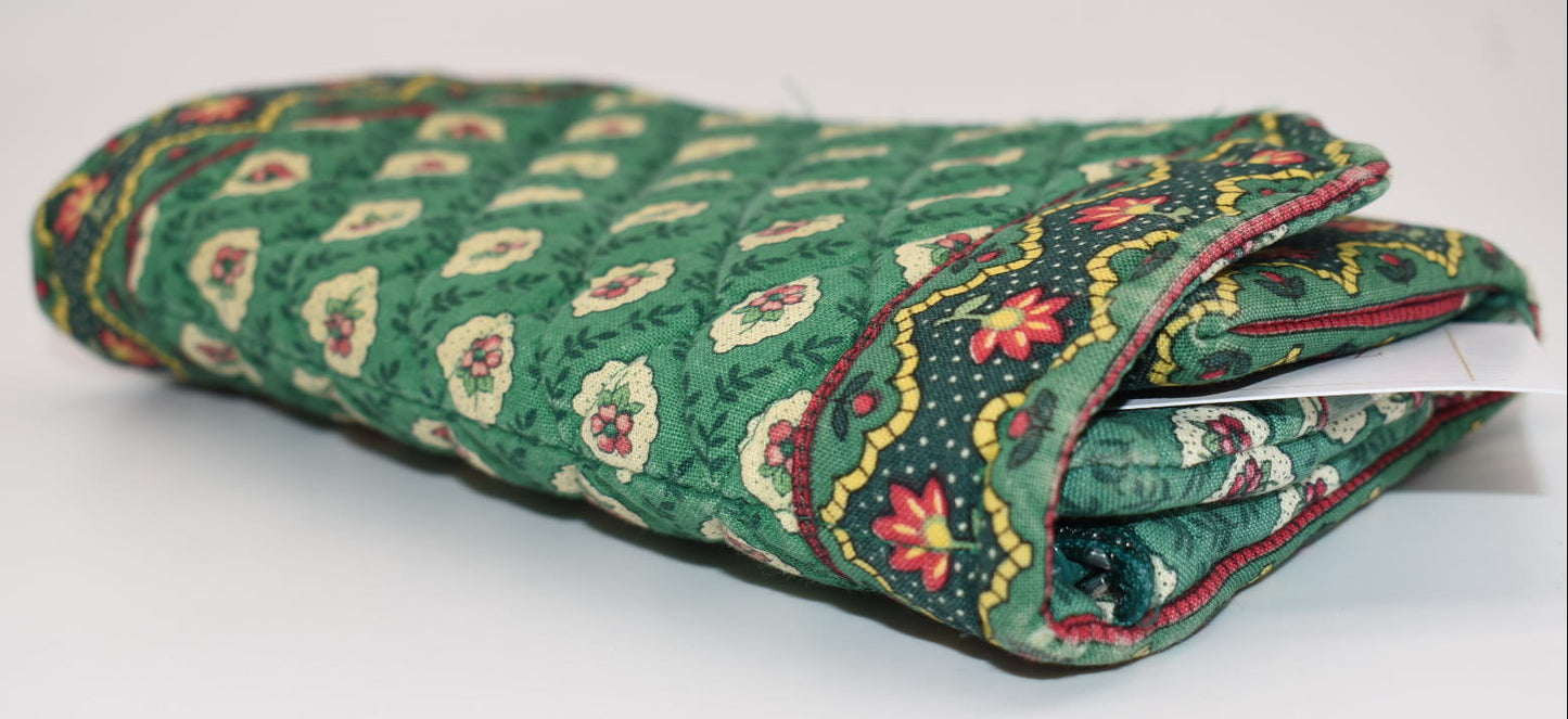 Vera Bradley Quilted Cotton Wallet in "Greenfield" Pattern
