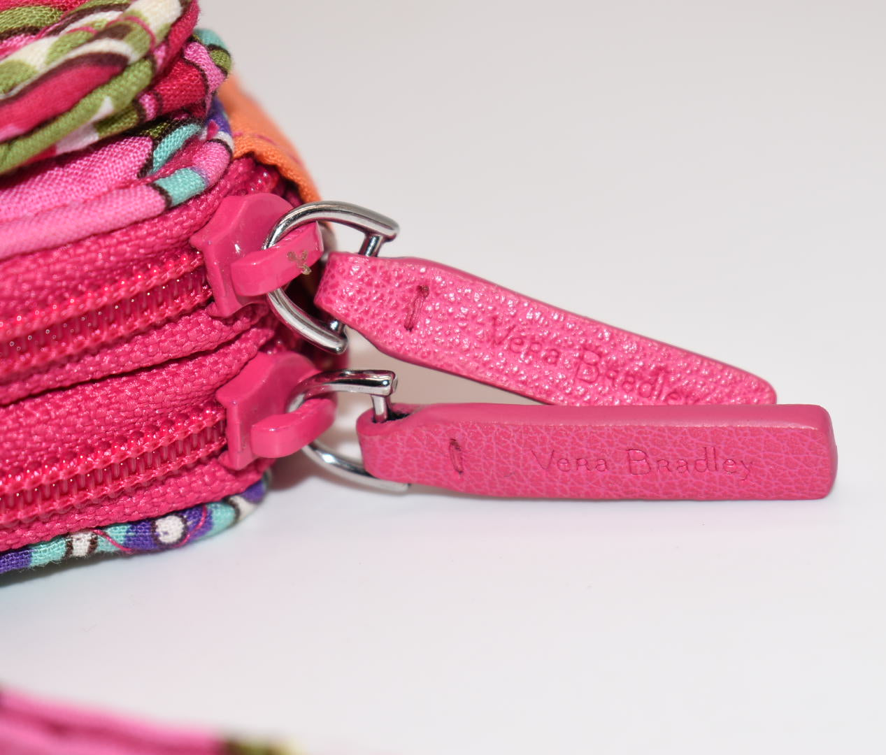 Vera Bradley All in One Crossbody Wallet in "Pink Swirls" Pattern