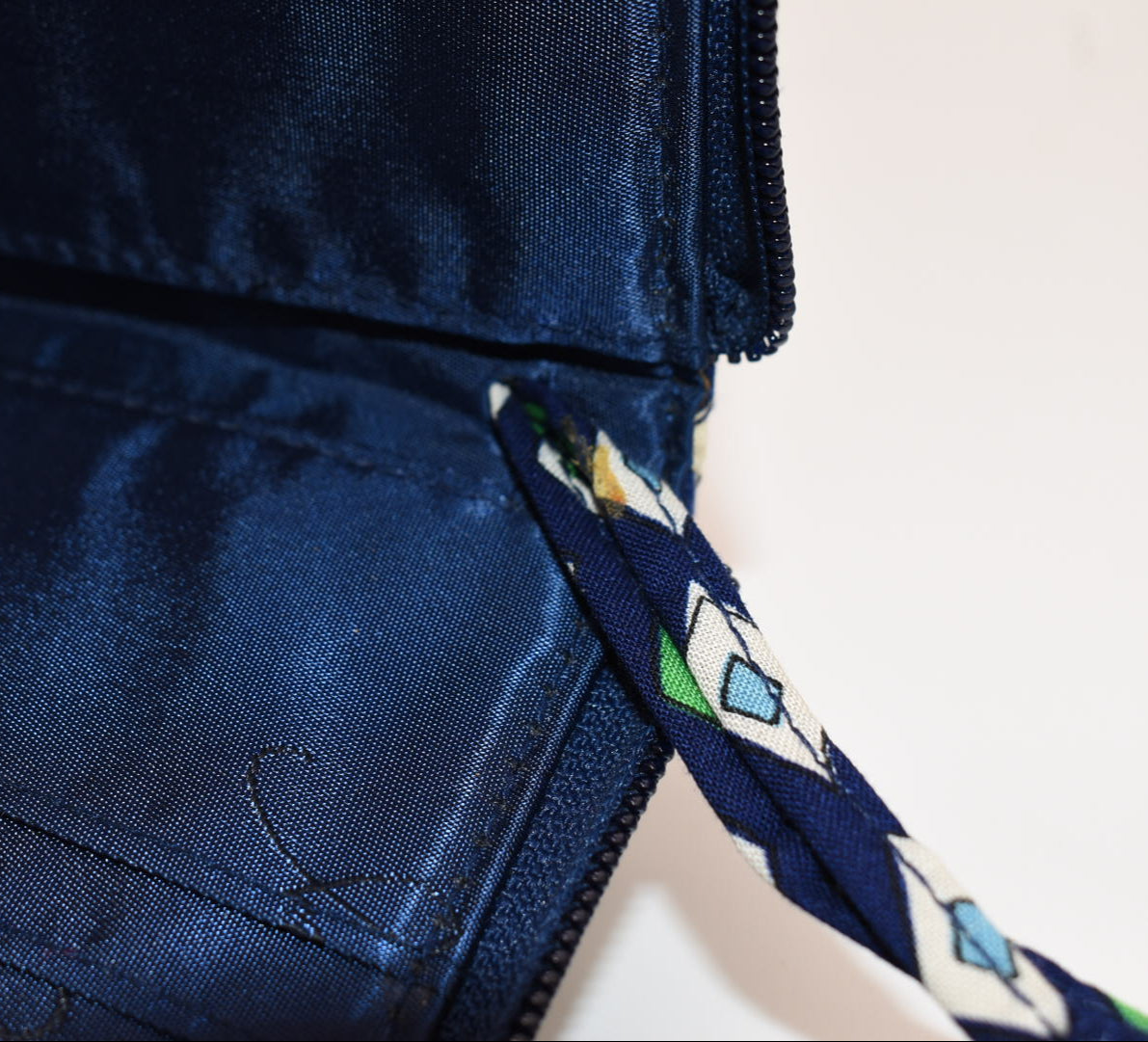 Vera Bradley Zip Around Wallet in "Mediterranean Blue" Pattern