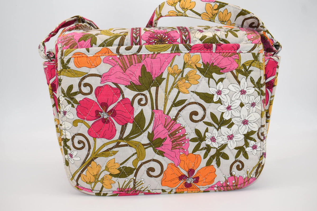 Vera Bradley Rachel Convertible Crossbody Shoulder Bag in "Tea Garden" Pattern