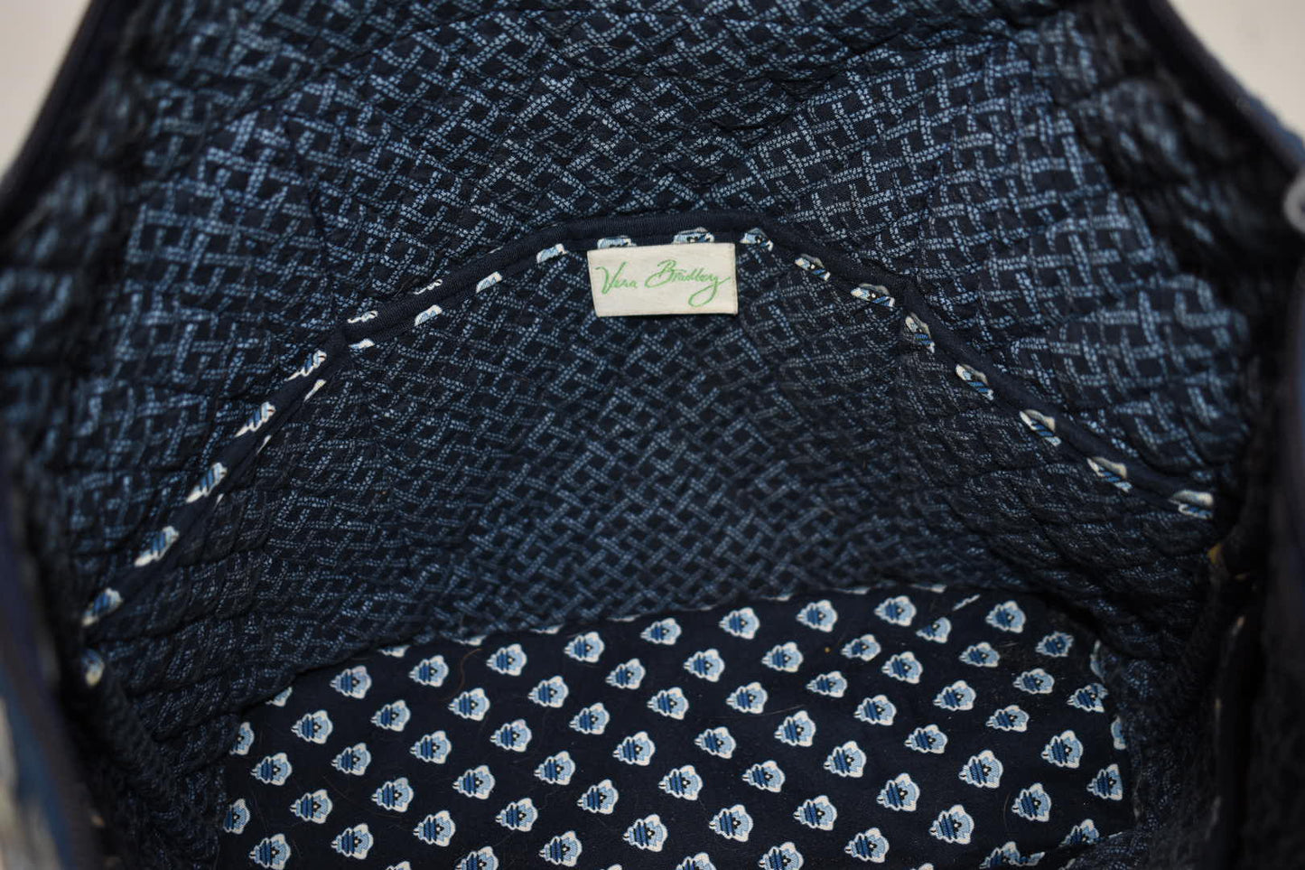 Vera Bradley Villager Tote Bag in "Nantucket Navy" Pattern