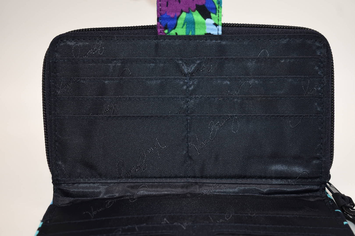 Vera Bradley Turnlock Wallet in "Midnight Blues" Pattern