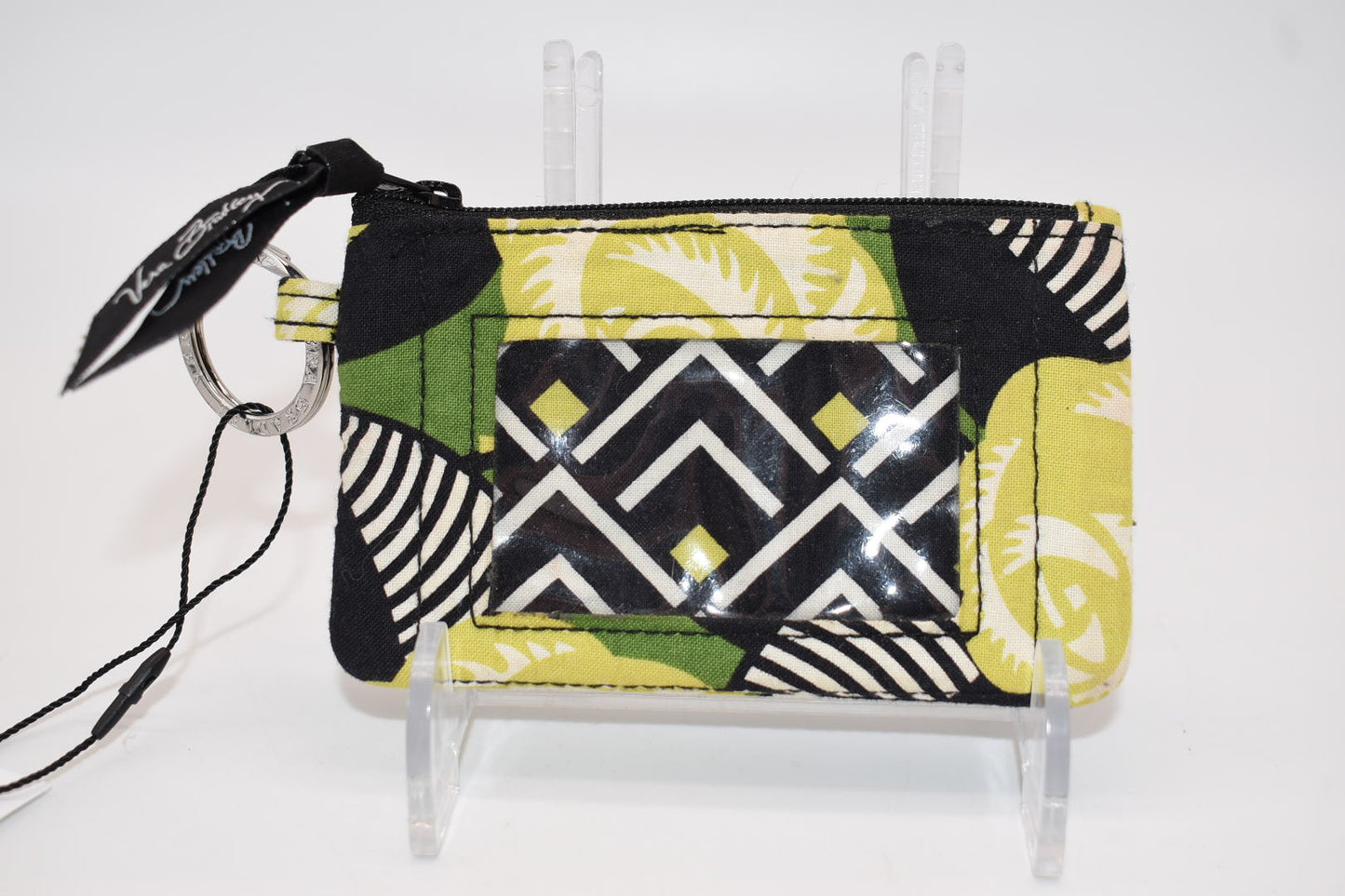 Vera Bradley Zip ID Case in "La Neon Rose" Pattern