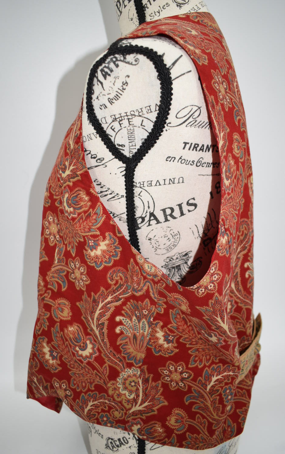 Vintage Vera Bradley Quilted Medium Vest in "Windsor -1995" Pattern