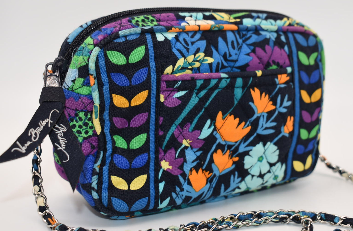 Vera Bradley Mini Chain Bag in "Midnight Blue" Pattern