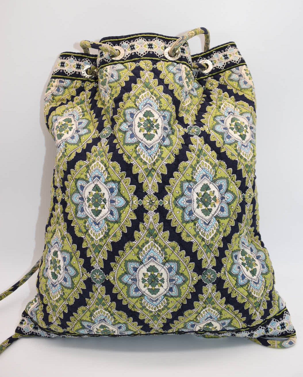 Vera Bradley Drawstring Backsack in "Cambridge" Pattern