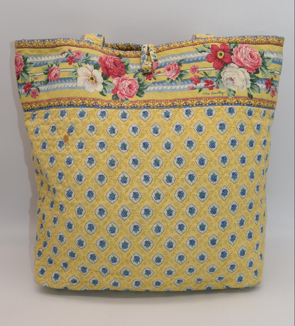 Vera Bradley Quilted Cotton Tote Bag in "Elizabeth" Pattern