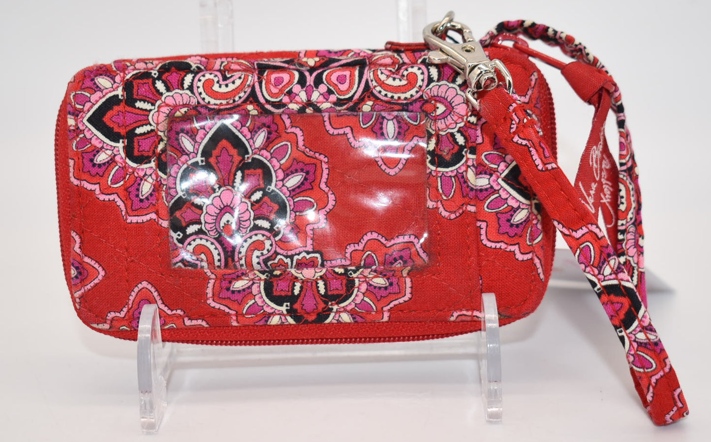Vera Bradley "All in One" Wristlet in "Frankly Scarlet" Pattern