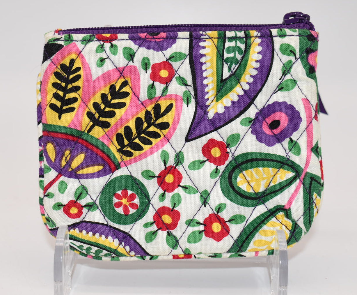 Vera Bradley Zip Coin Purse in "Viva La Vera" Pattern