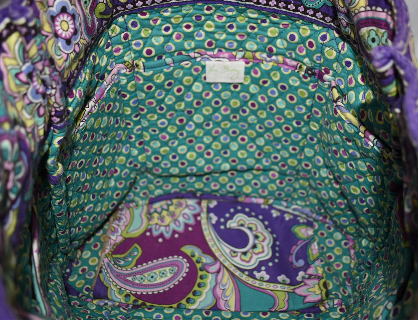 Vera Bradley Large Vera Tote Bag in "Heather" Pattern