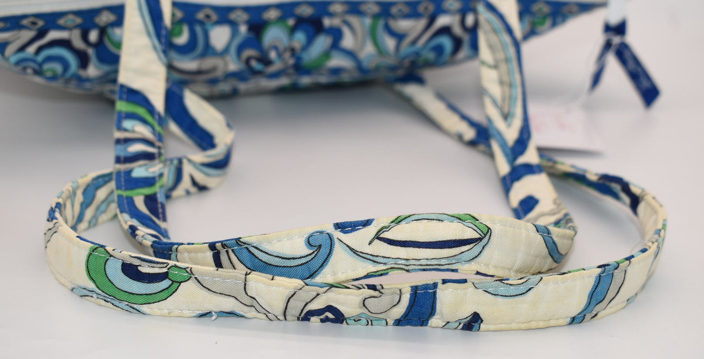 Vera Bradley Villager Tote Bag in "Mediterranean White" Pattern