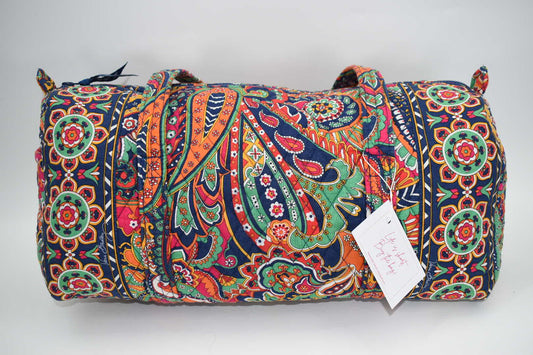 Vera Bradley Small Duffel Bag in Venetian Paisley Pattern