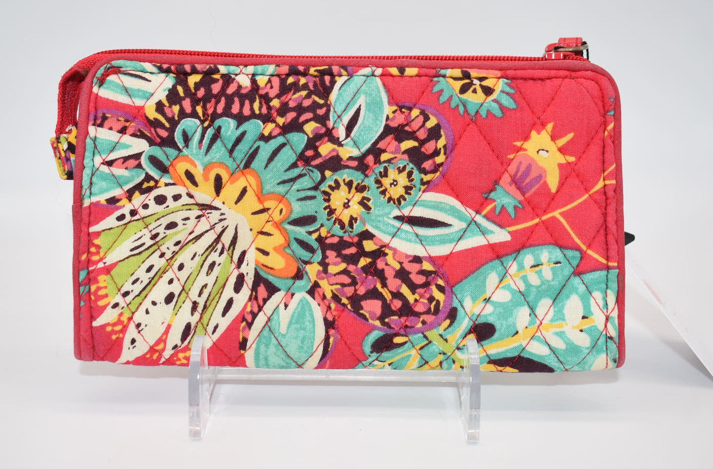 Vera Bradley RFID Front Zip Wristlet Wallet in "Rumba" Pattern