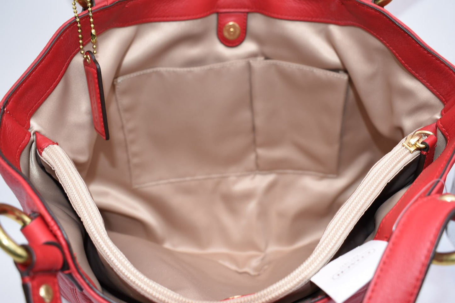 Coach Campbell Carryall Large Satchel Bag in Red