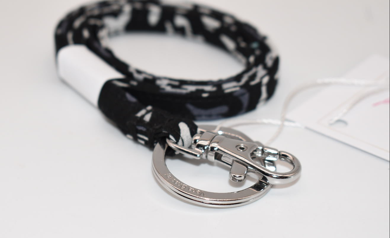 Vera Bradley Lanyard in "Chandelier Noir" Pattern