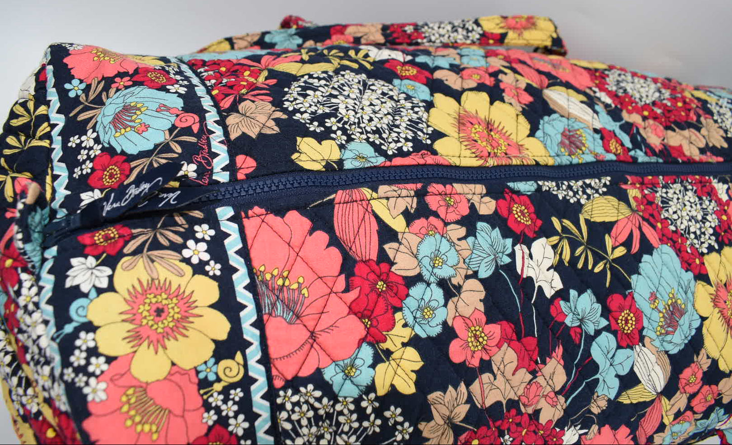 Vera Bradley XL Duffel Bag in "Happy Snails" Pattern