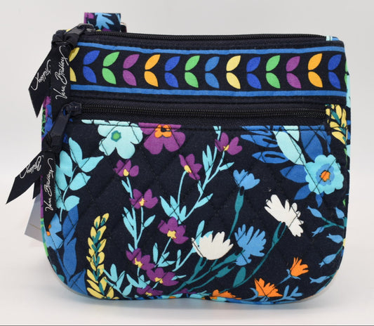 Vera Bradley Little Flap Hipster Bag in "Midnight Blues" Pattern