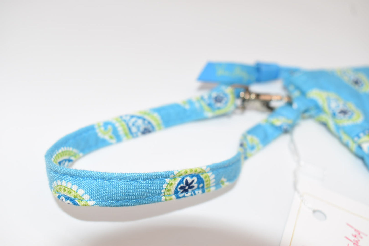 Vera Bradley Quilted Cotton Zip Wristlet in "Bermuda Blue" Pattern