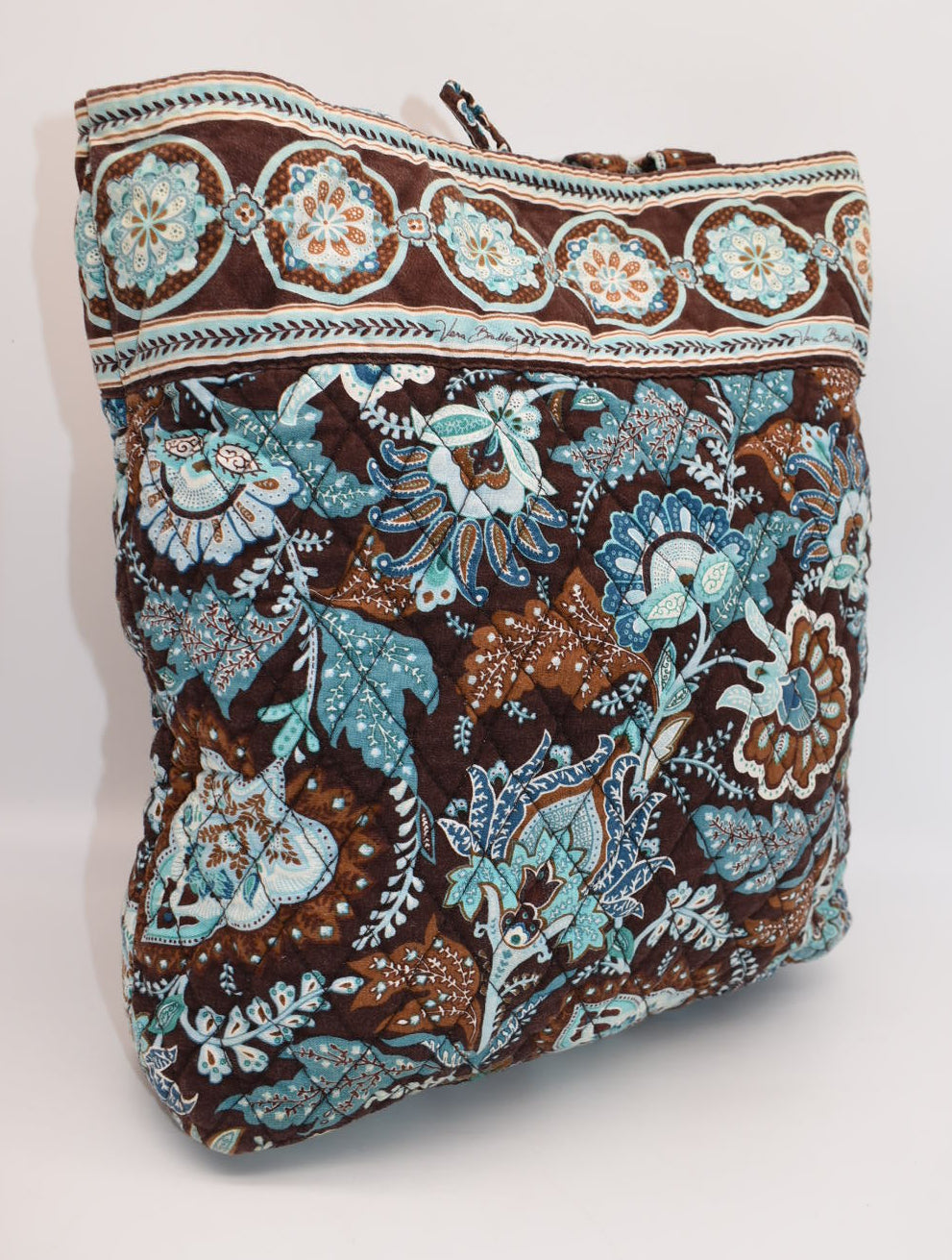 Vera Bradley Quilted Cotton Everyday Tote Bag in "Java Blue" Pattern