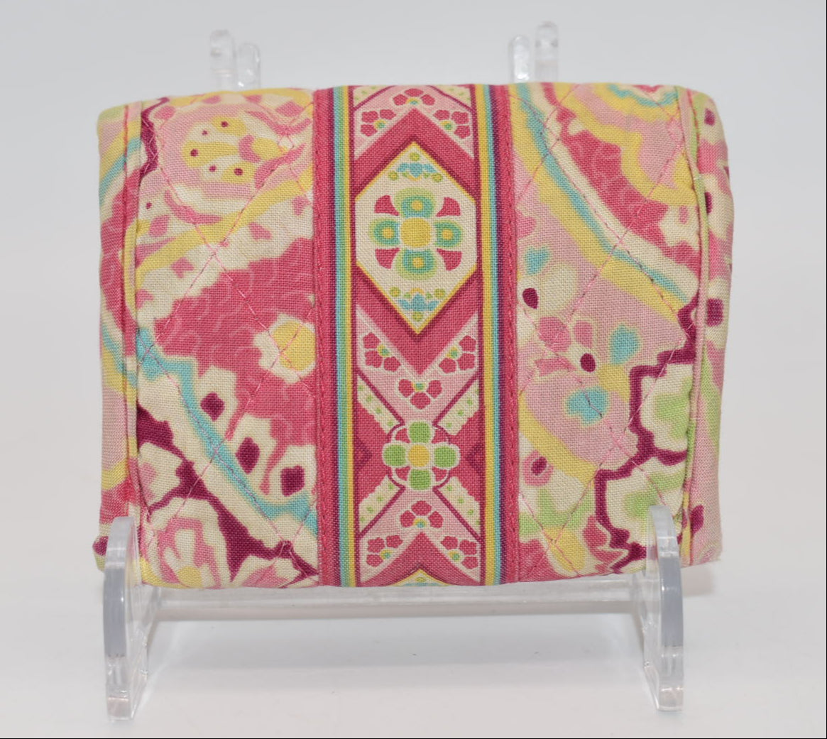 Vera Bradley Small Trifold Wallet in "Capri Melon" Pattern