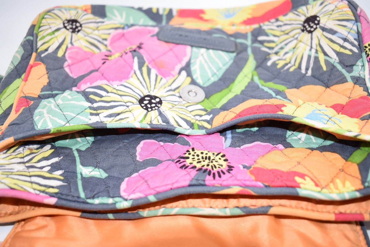 Vera Bradley Convertible Flap Shoulder Bag in "Jazzy Blooms" Pattern