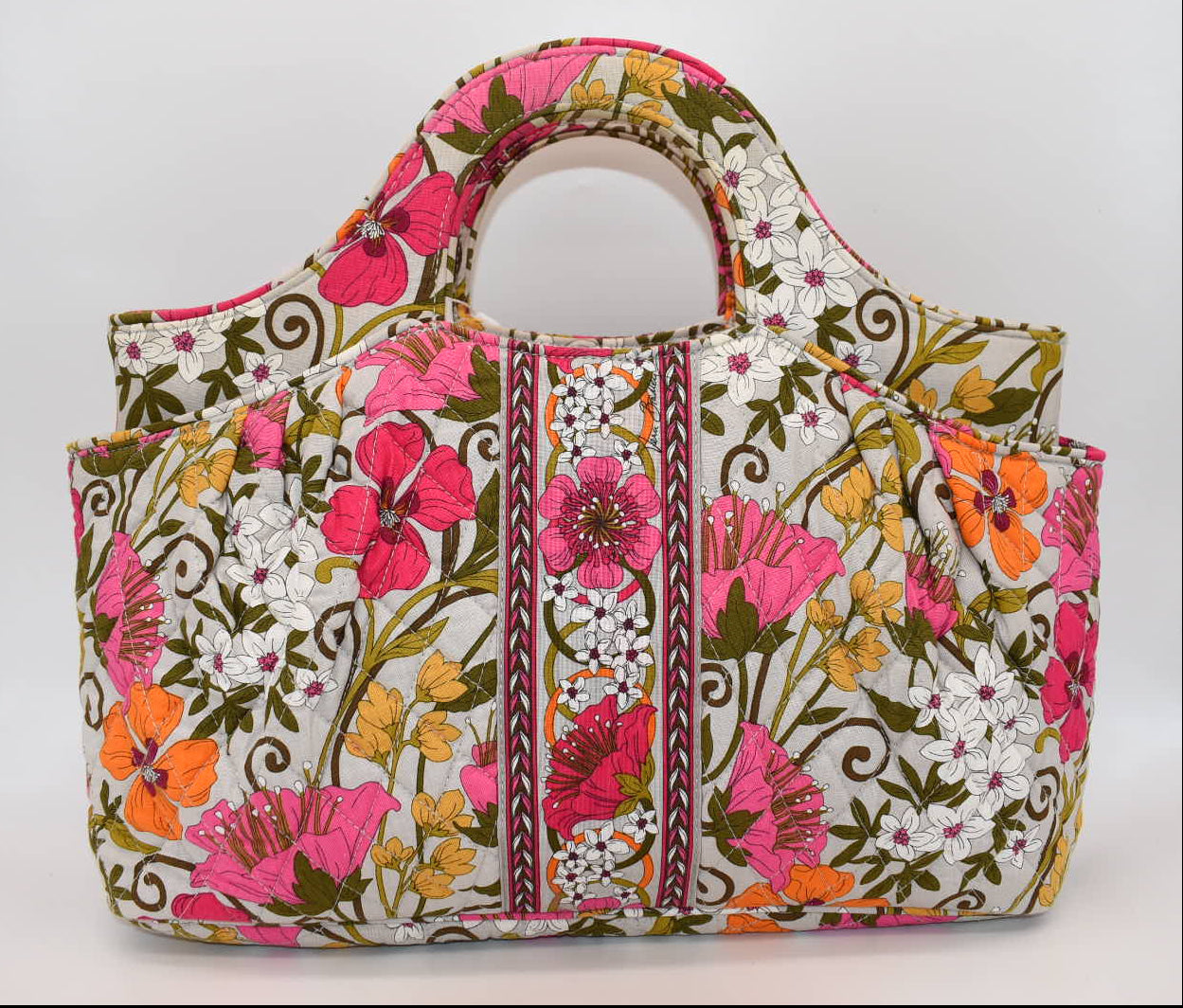 Vera Bradley Abby Top-Handle Tote Bag in "Tea Garden" Pattern