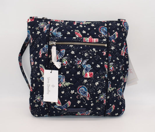 Vera Bradley Iconic Hipster Crossbody Bag in Holiday Owls