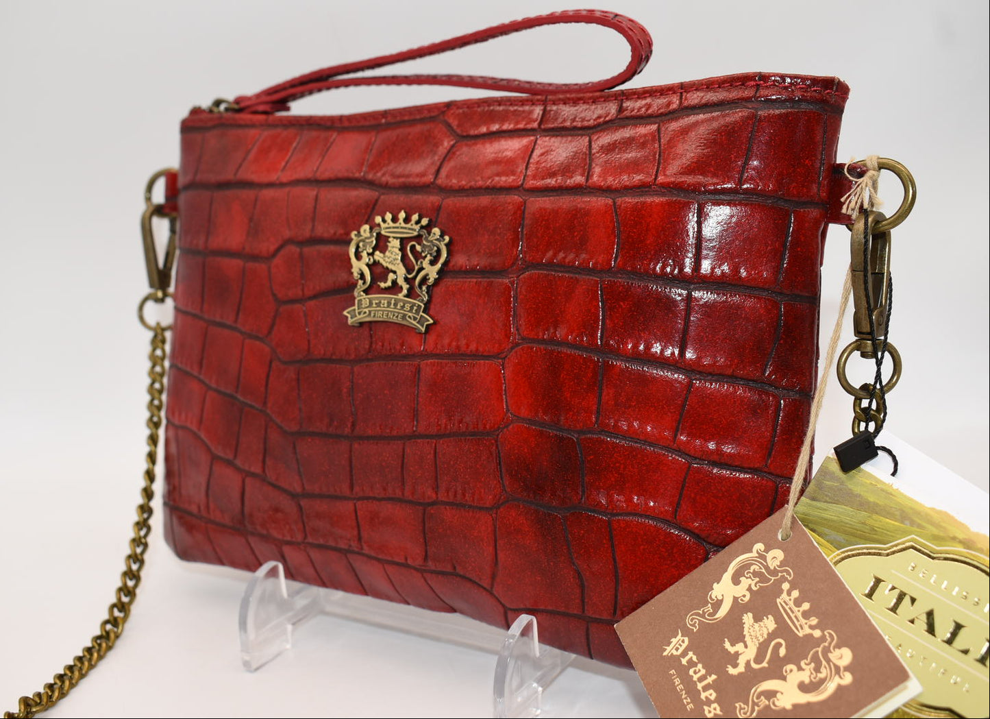 Pratesi Rufina K253/23 Shoulder Bag in Cow Leather - King Cherry