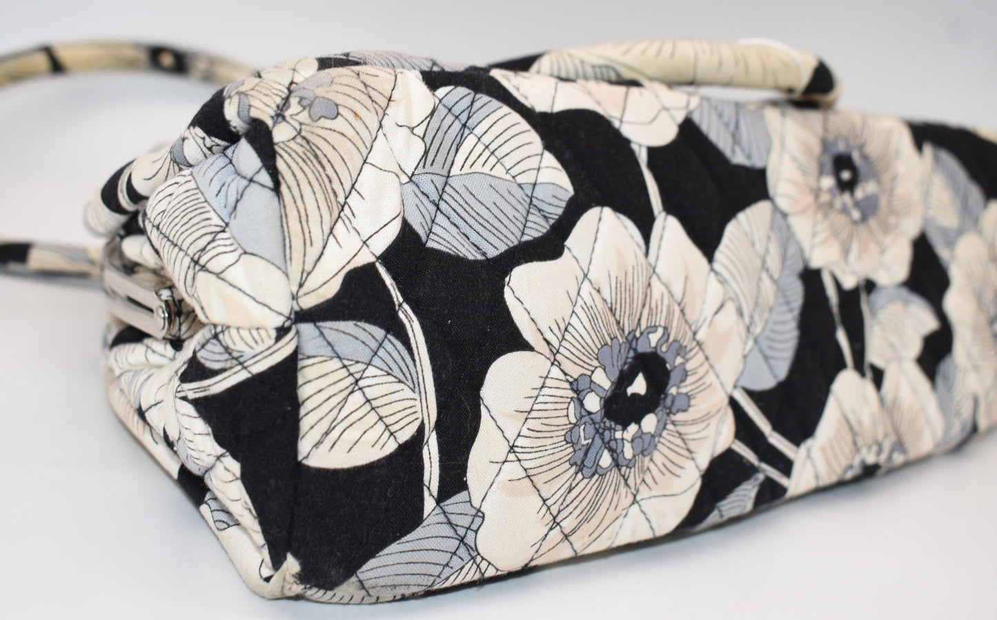 Vera Bradley Eloise Framed Satchel Bag in "Camellia" Pattern