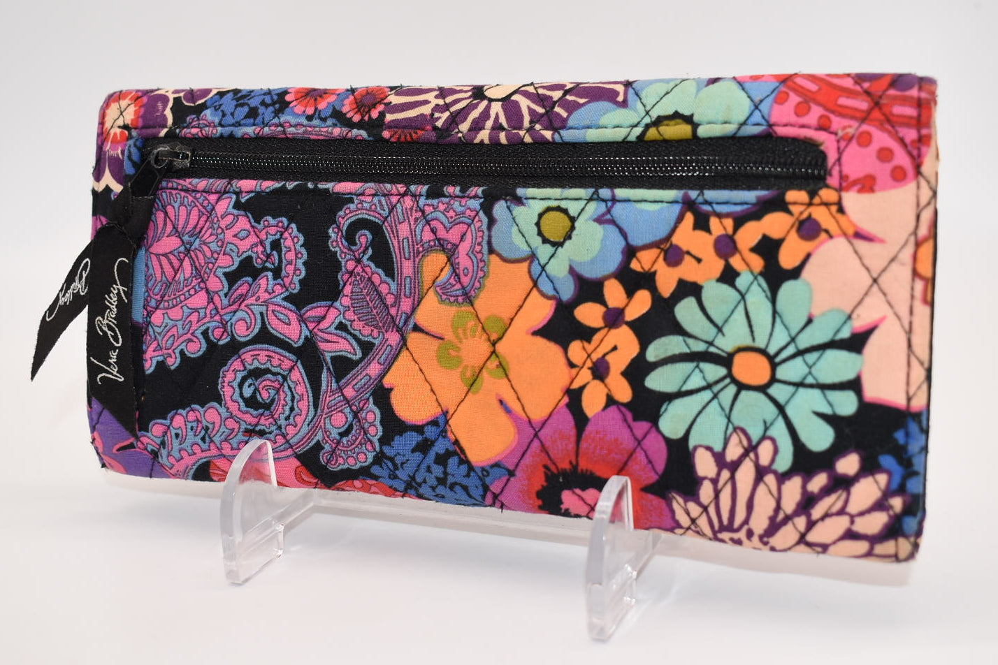 Vera Bradley Trifold Wallet in "Floral Fiesta" Pattern