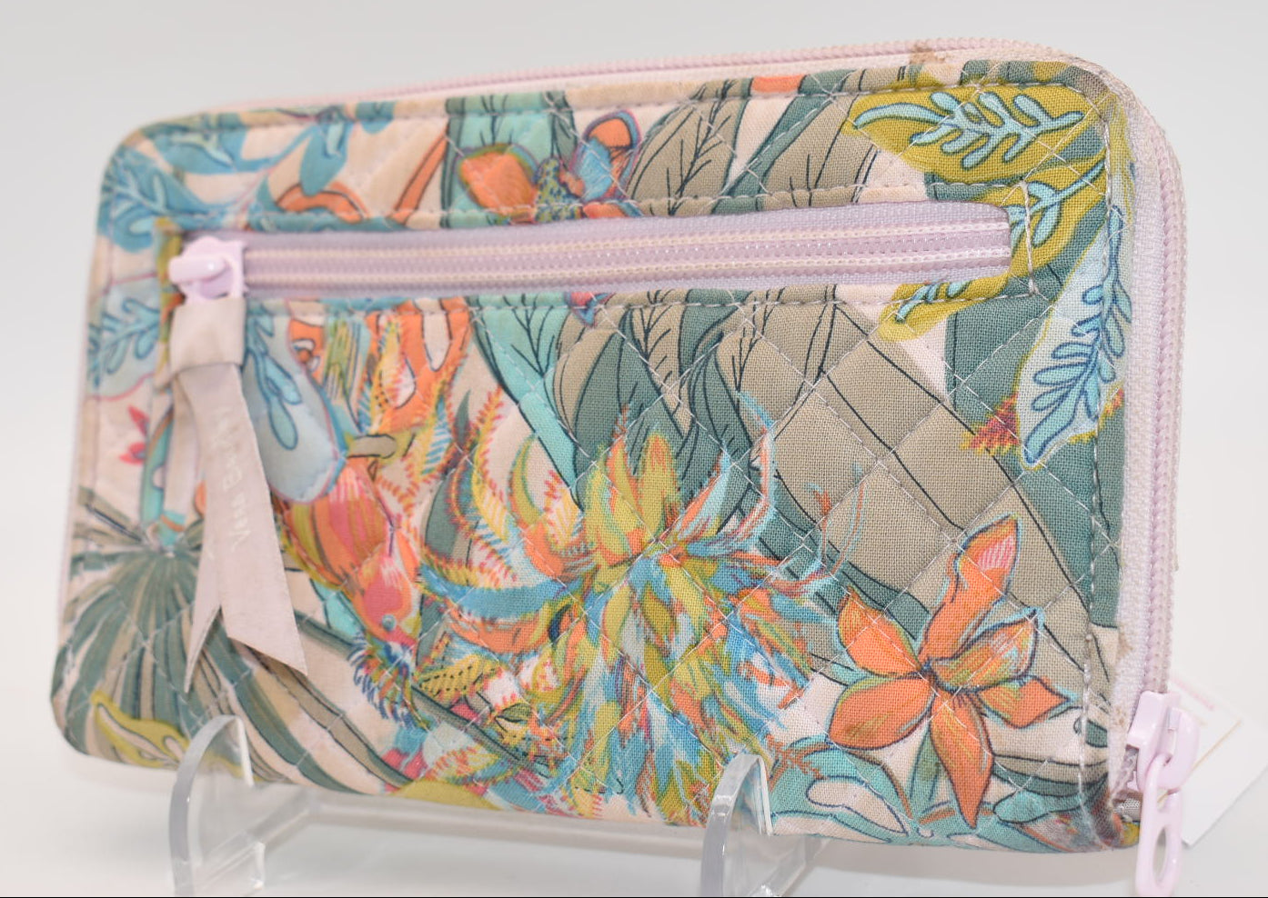 Vera Bradley RFID Turnlock Wallet in "Rain Forest Canopy" Pattern