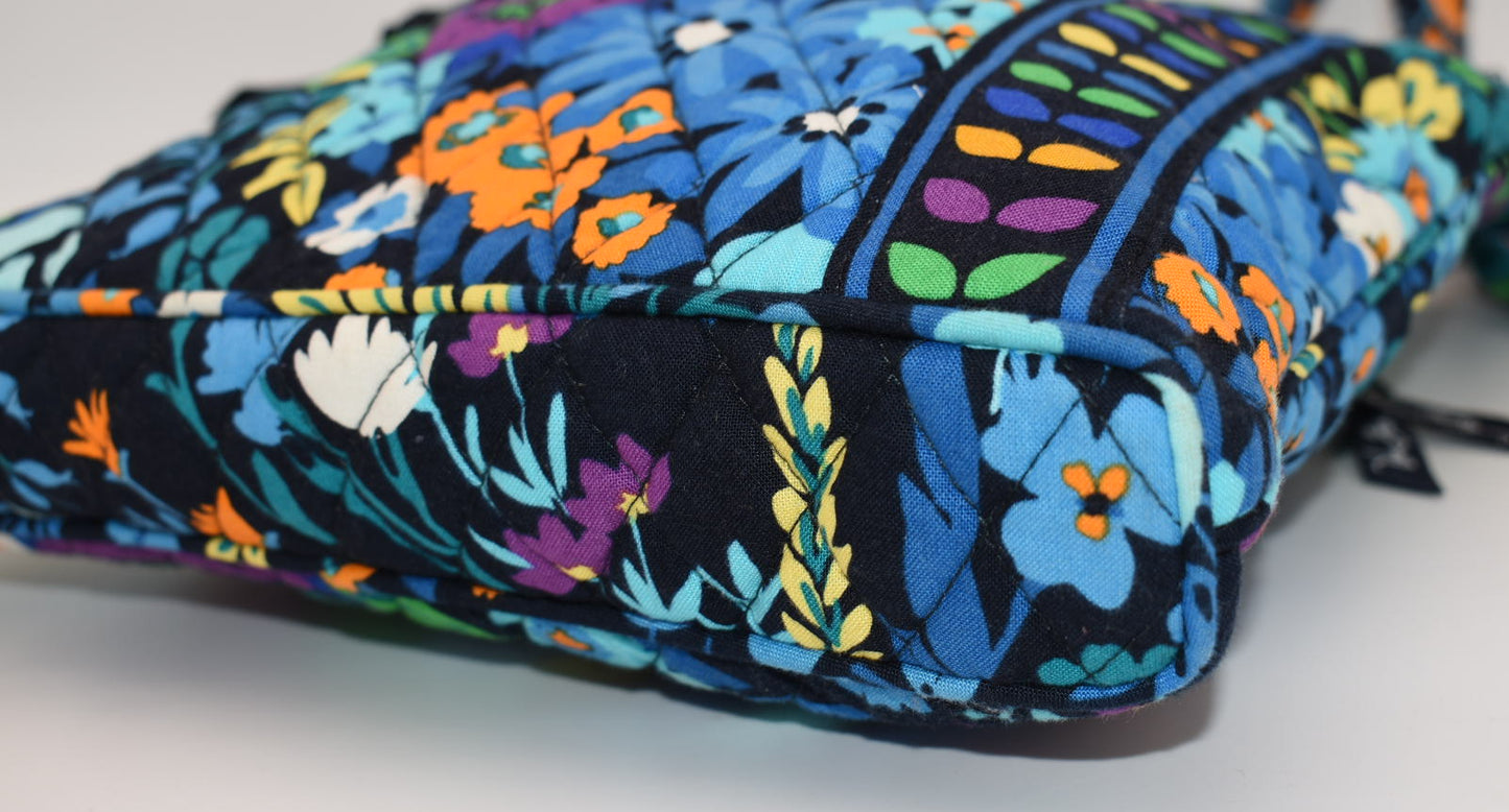 Vera Bradley Hipster Crossbody Bag "Midnight Blues" Pattern