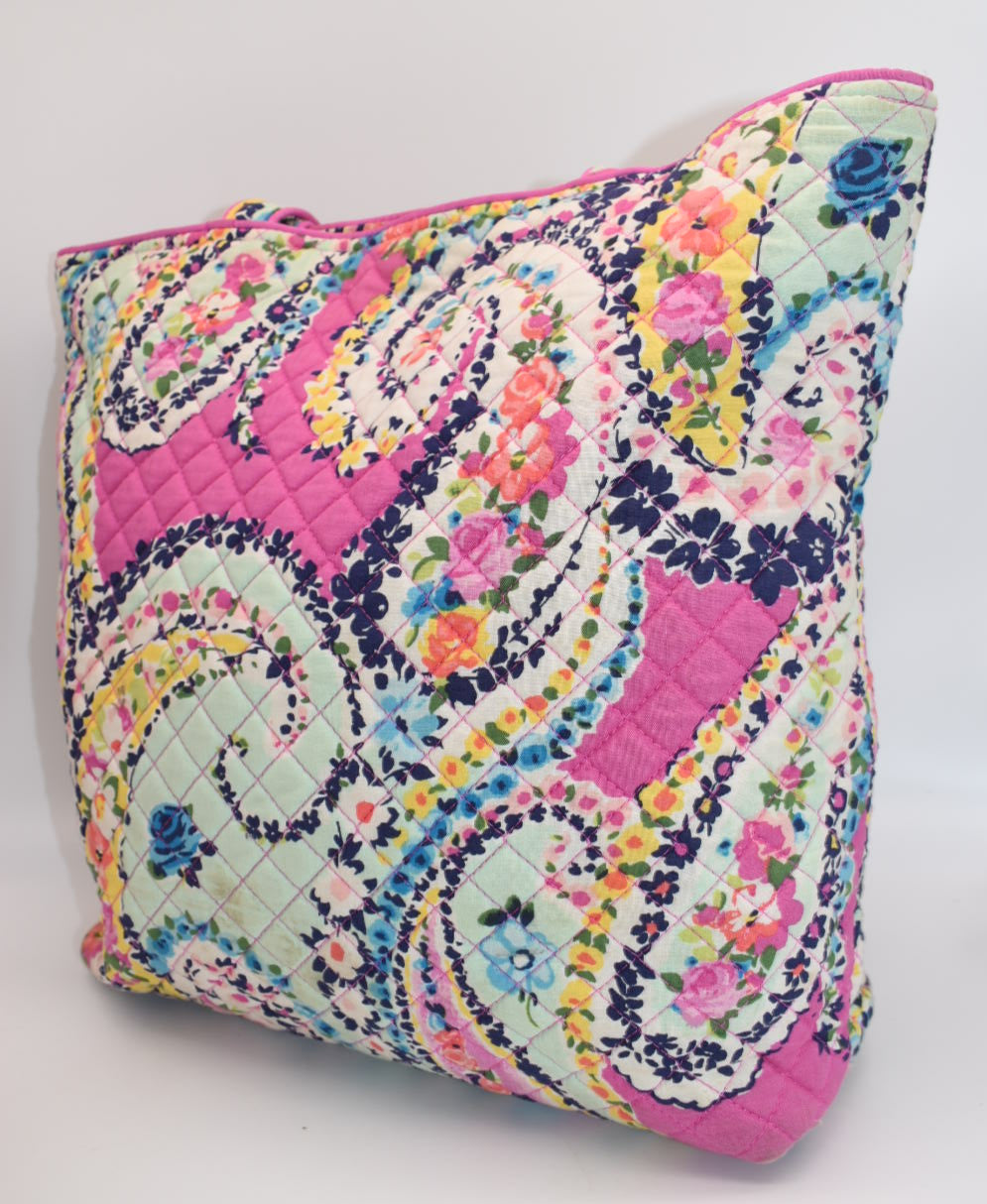 Vera Bradley Iconic Tote Bag in "Wildflower Paisley" Pattern