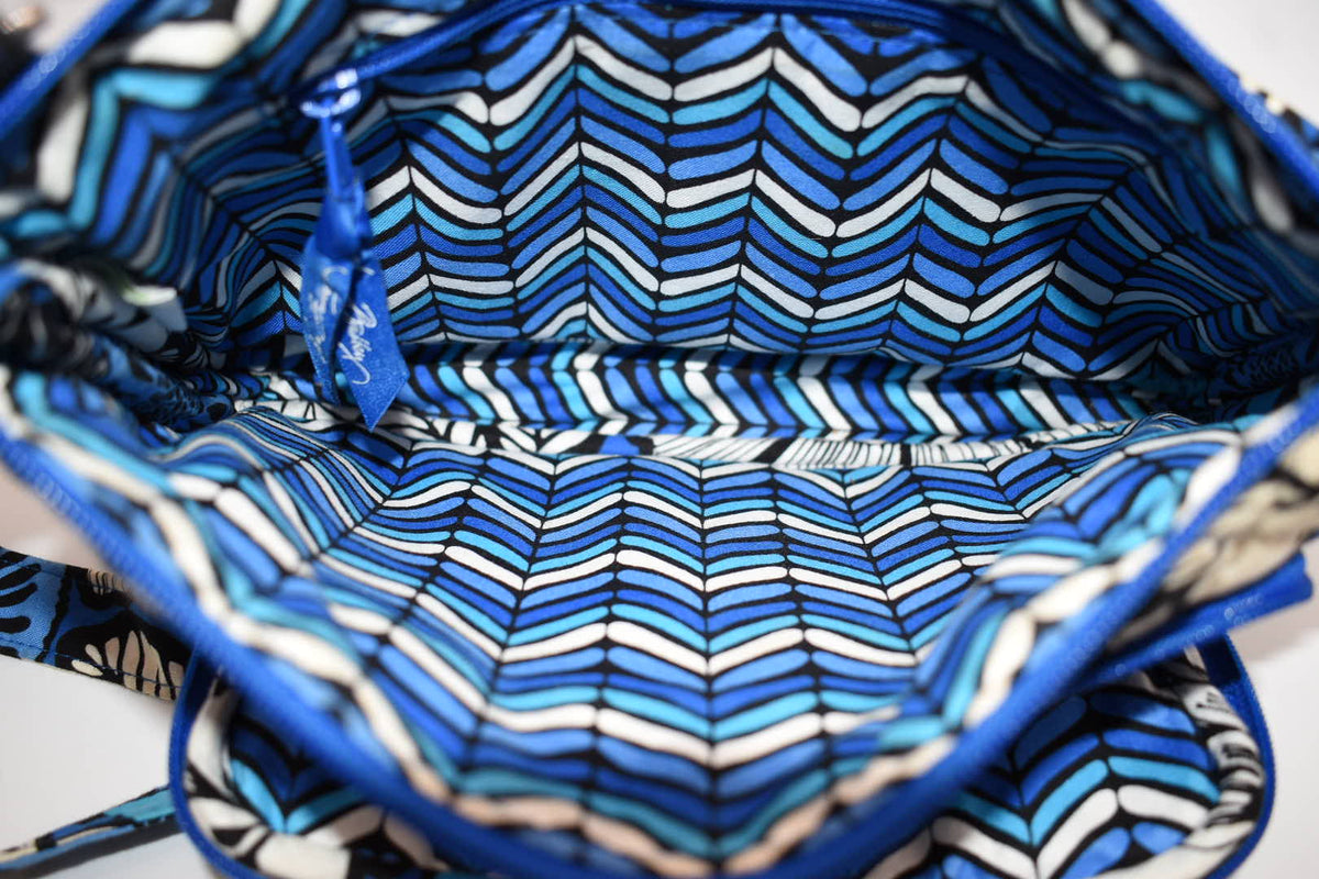 Vera Bradley Little Crossbody Bag in "Bayou Blue" Pattern
