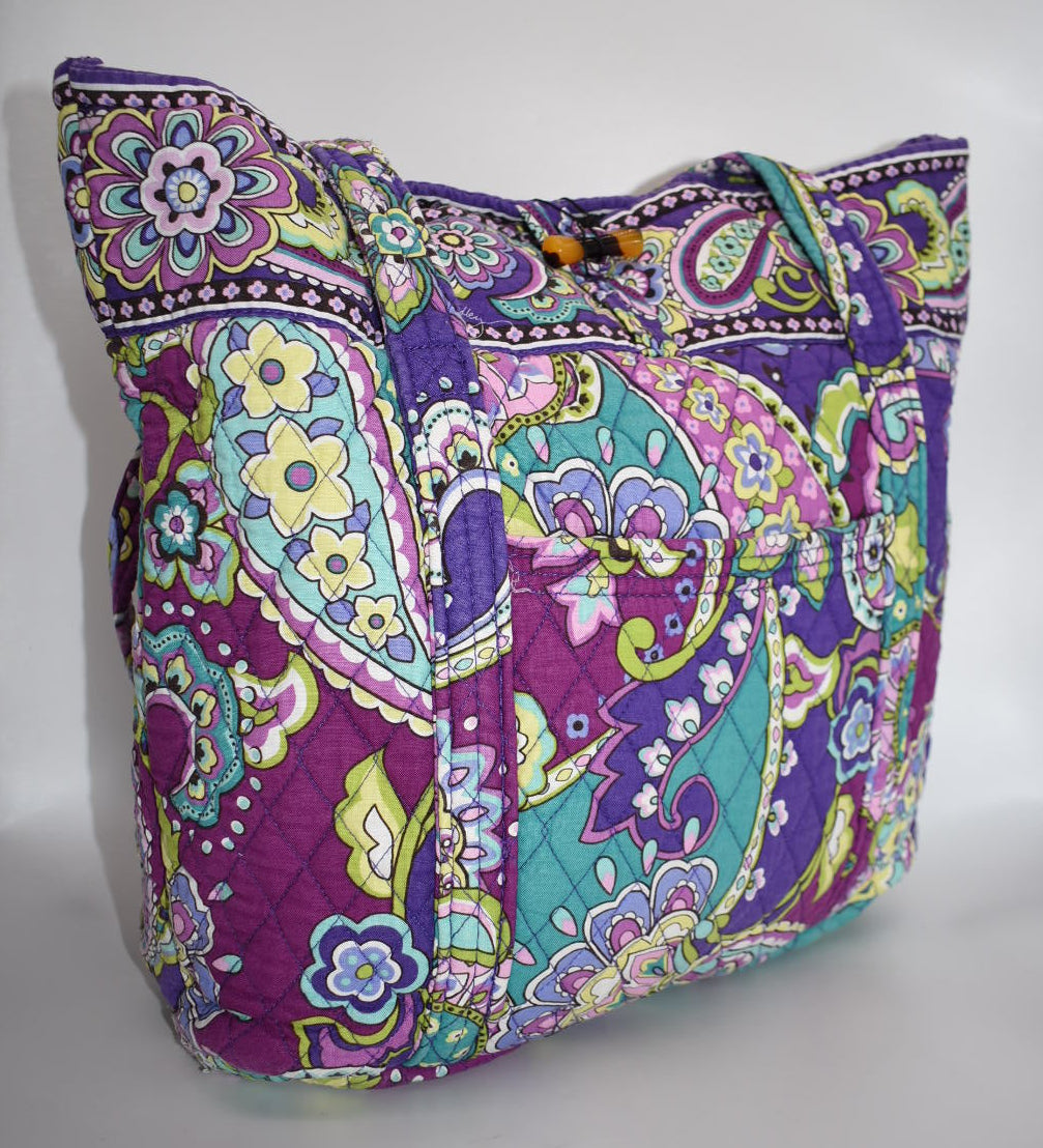 Vera Bradley Large Vera Tote Bag in "Heather" Pattern