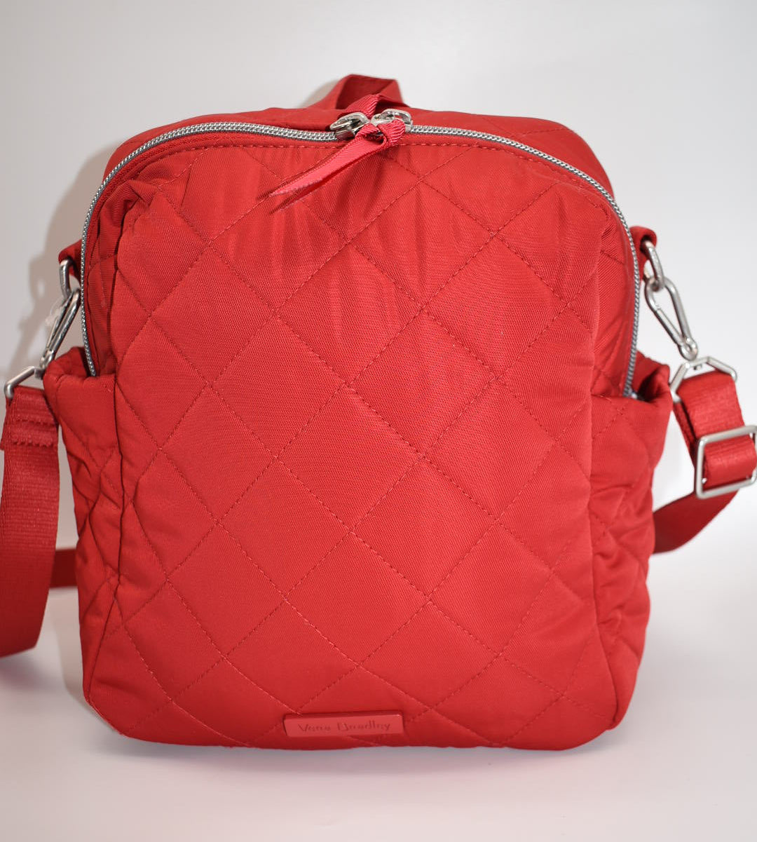 Vera Bradley Convertible Small Backpack in Performance Twill - Cardinal Red