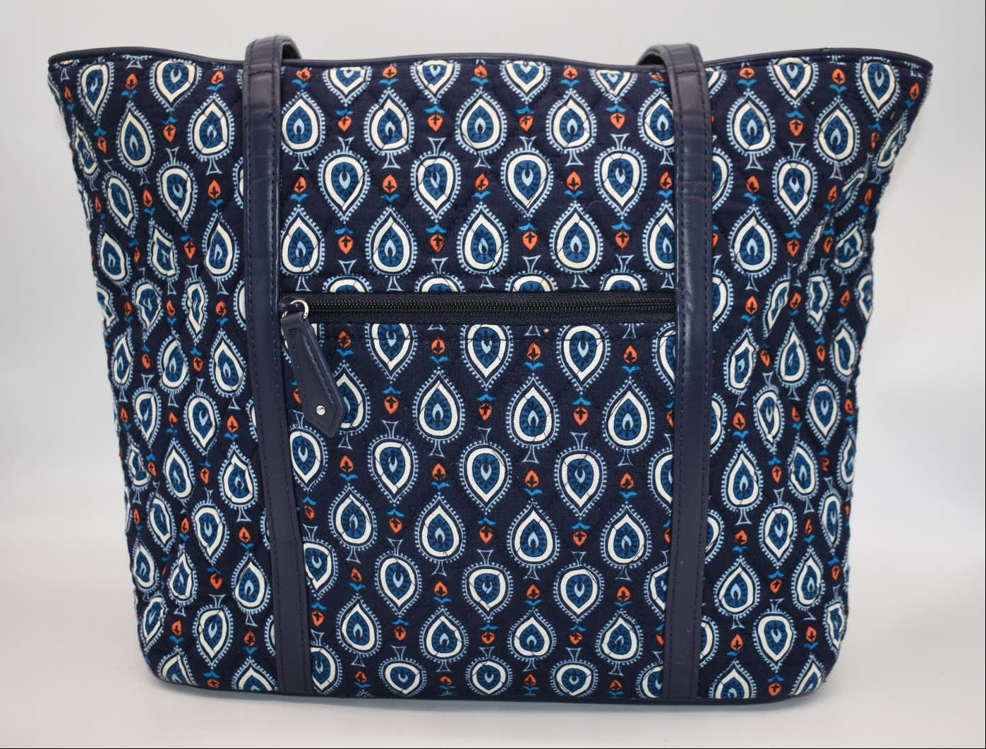 Vera Bradley Trimmed Small Vera Tote Bag in "Marrakesh Motifs" Pattern