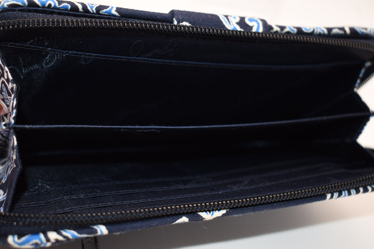 Vera Bradley Turnlock Wallet in "Blue Bandana" Pattern