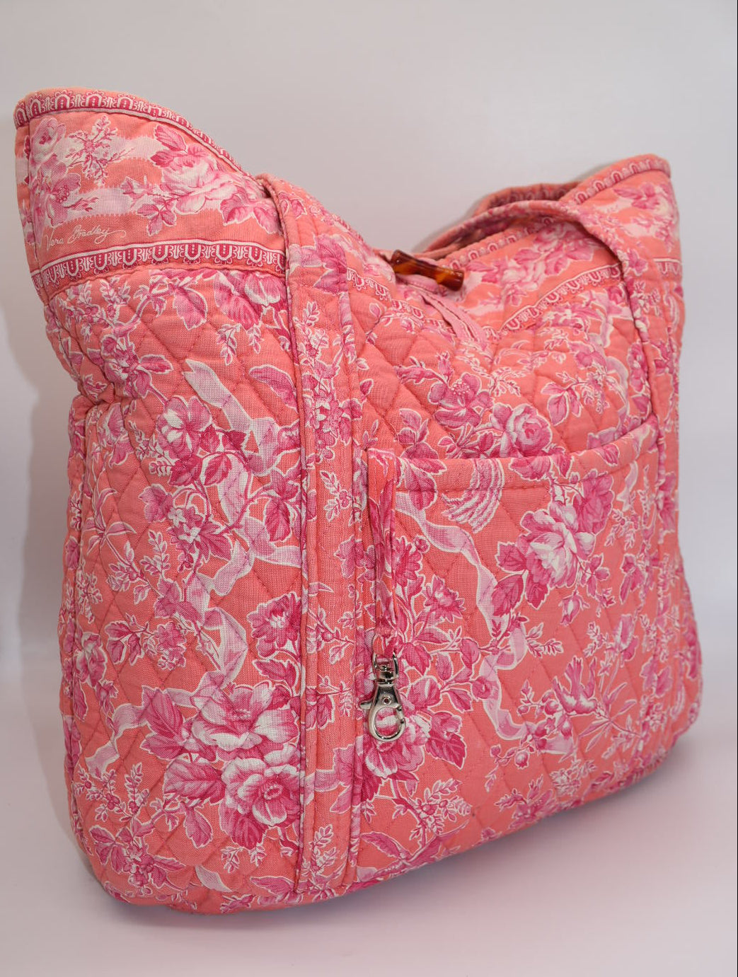 Vera Bradley Large Vera Tote Bag in "Hope Toile" Pattern