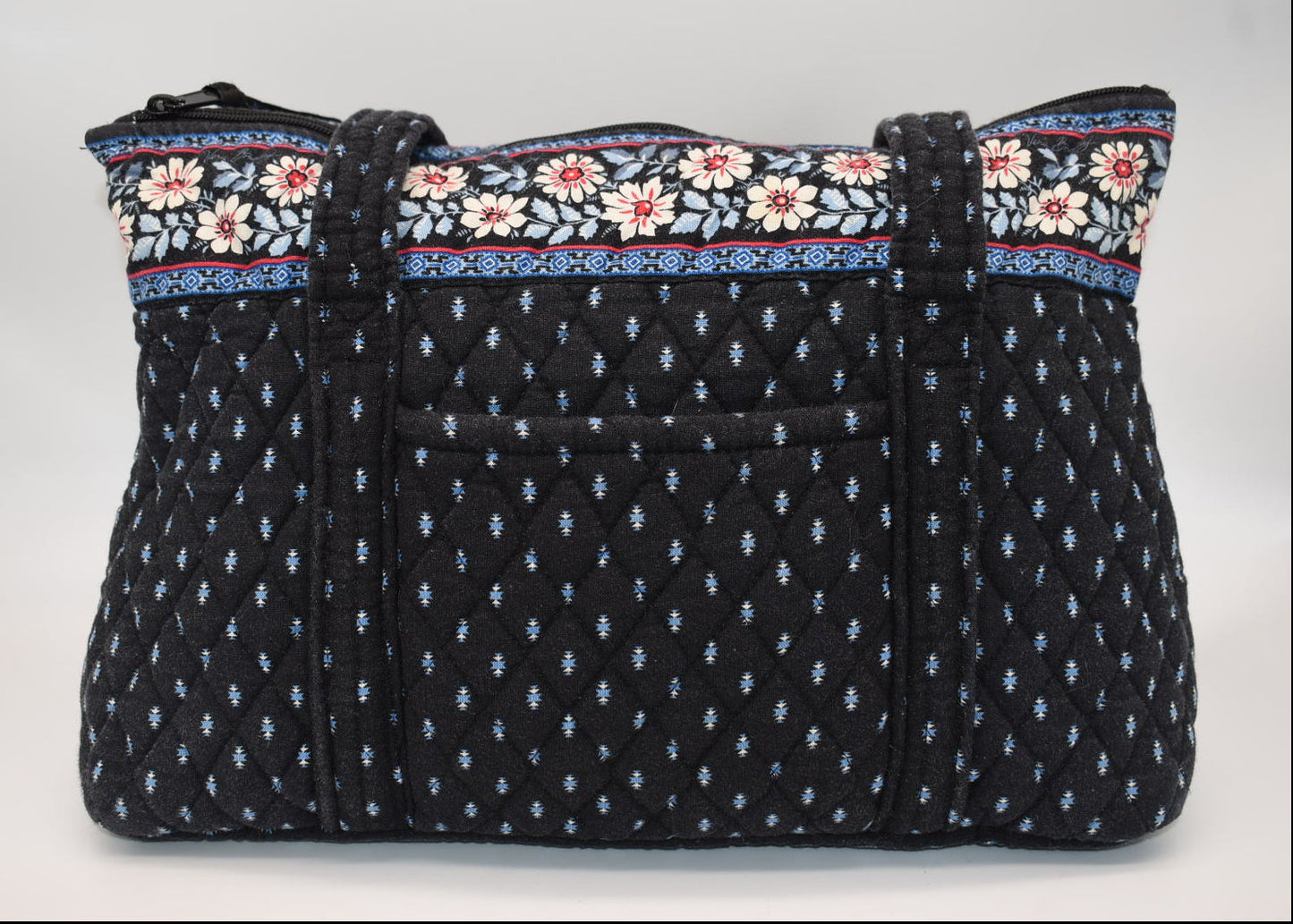 Vera Bradley Large Betsy Shoulder Bag in "Alpine Black" Pattern