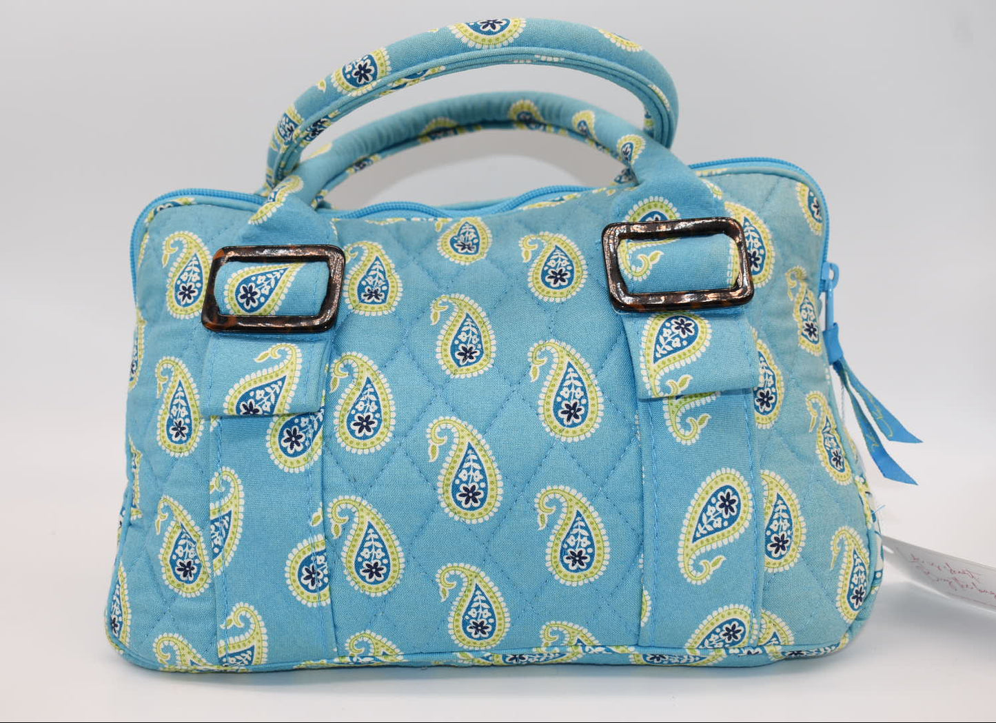 Vera Bradley Lucy Small Bowler Bag in "Bermuda Blue" Pattern