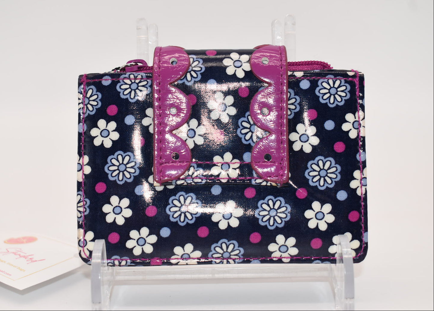 Vera Bradley Compact Frill Wallet in "Boysenberry" Pattern