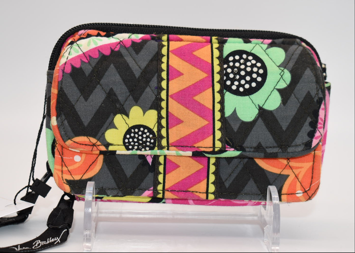 Vera Bradley All-in-One Crossbody Wallet in "Ziggy Zinnia" Pattern