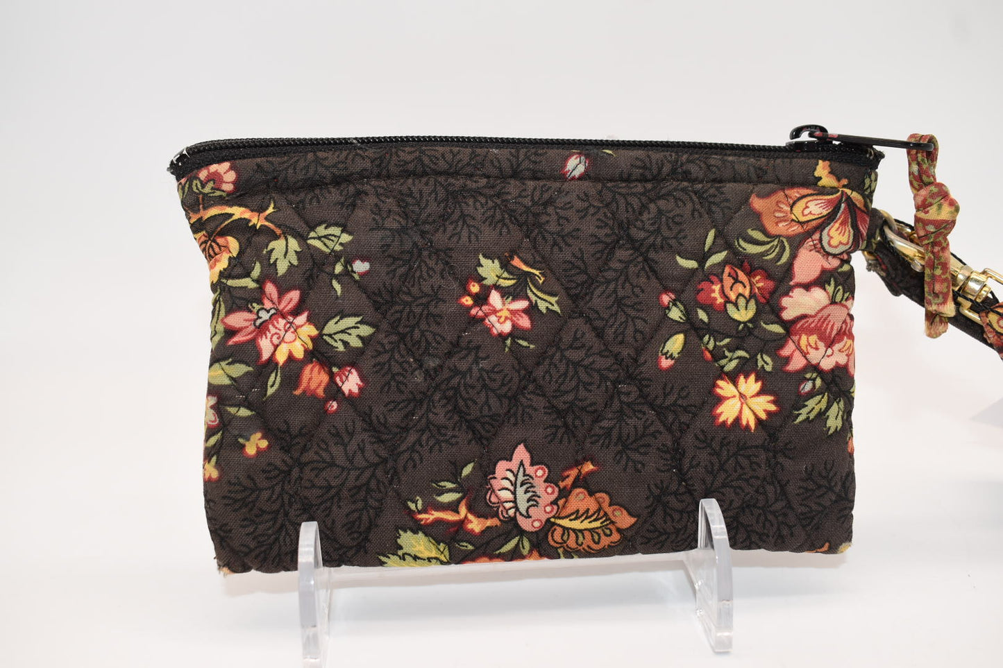 Vera Bradley Zip Wristlet in "Chocolate" Pattern